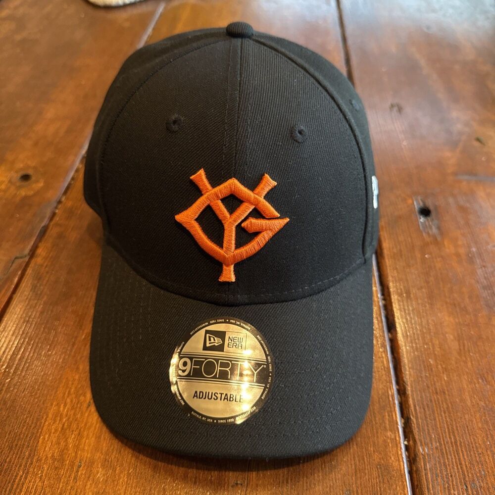 NWT New Era 9/Forty Tokyo Yomiuri Giants Baseball Cap Hat Blk/Orange Adjustable